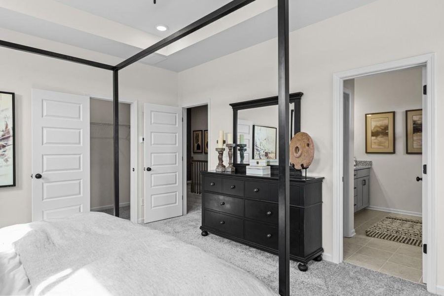 Furnished interior view inside a new home in Townes At The Stiles, Cartersville (Image 26).