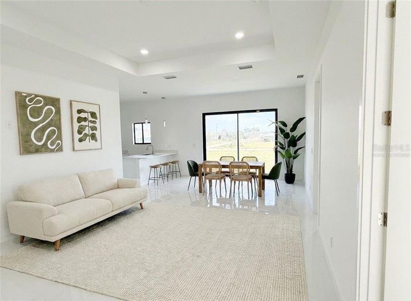 Furnished interior view inside a new home in , Cape Coral (Image 5).