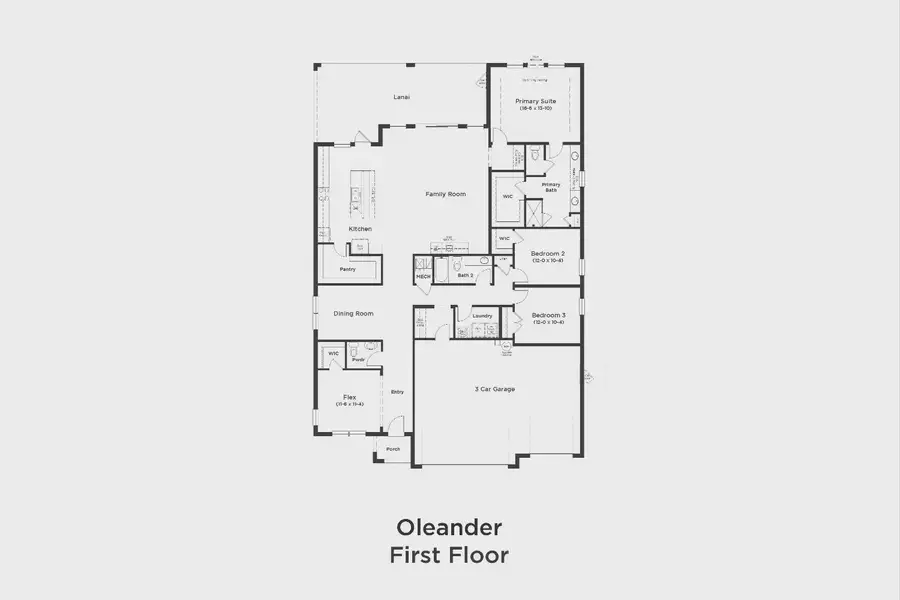 2D floor plan layout of this home in Haven at Diamond Springs, Jacksonville, FL (Image 2). 2D floor plan layout of this home in Haven at Diamond Springs, Jacksonville, FL (Image 2).