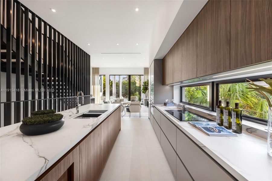 Furnished interior view inside a new home in , Miami (Image 29).