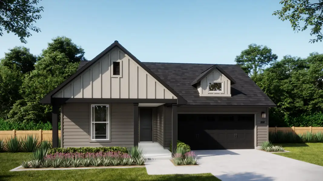 Representative exterior photo of a completed home built from the 4015 by Risewell Homes in Parkton Square, Kyle, TX (Image 3).