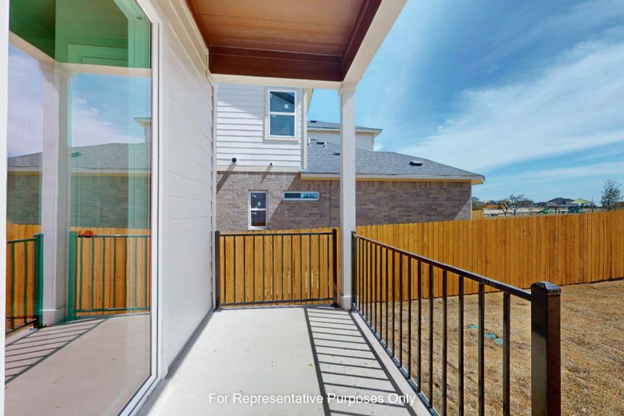 Exterior details and patio area of a home in Cedar Brook, Leander (Image 2). Exterior details and patio area of a home in Cedar Brook, Leander (Image 2).