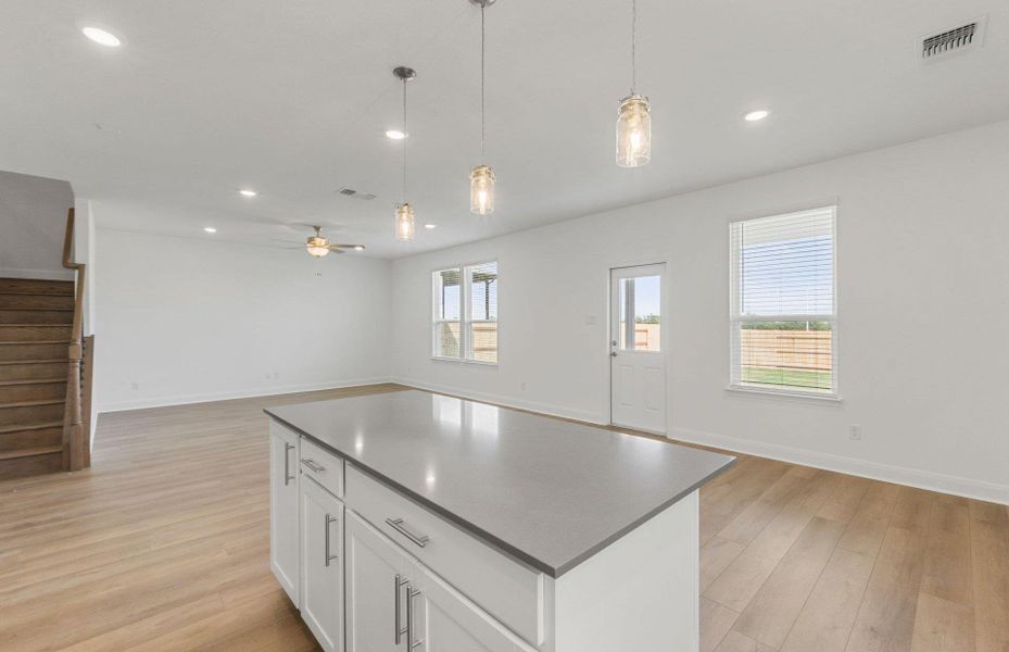 Furnished interior view inside a new home in Patterson Ranch, Georgetown (Image 6).