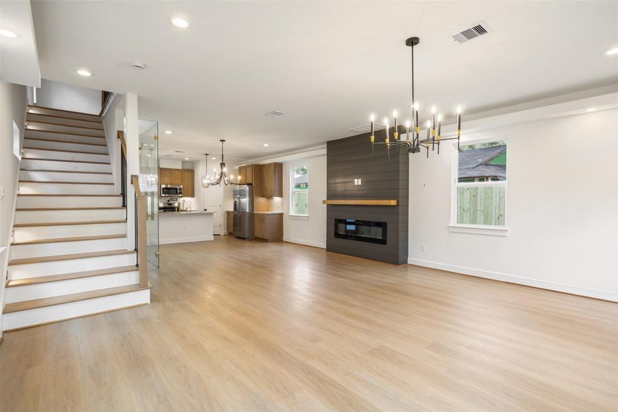 Furnished interior view inside a new home in , Houston (Image 9).