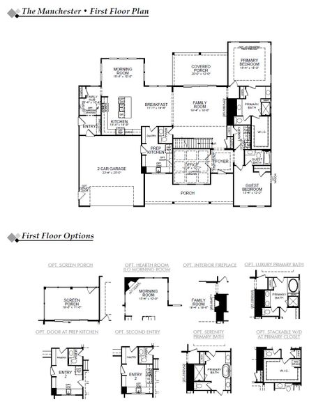 2D floor plan layout for the Manchester by Eastwood Homes in Rock Creek, Denver, NC (Image 2). 2D floor plan layout for the Manchester by Eastwood Homes in Rock Creek, Denver, NC (Image 2).
