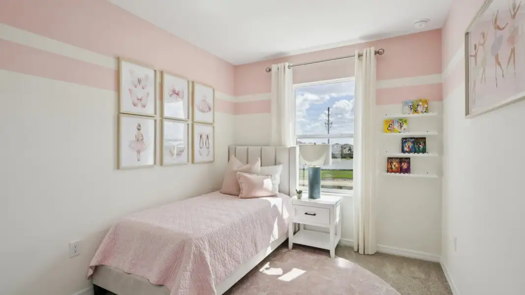 Furnished interior view inside a new home in Towns at Woodsdale, Wesley Chapel (Image 19).