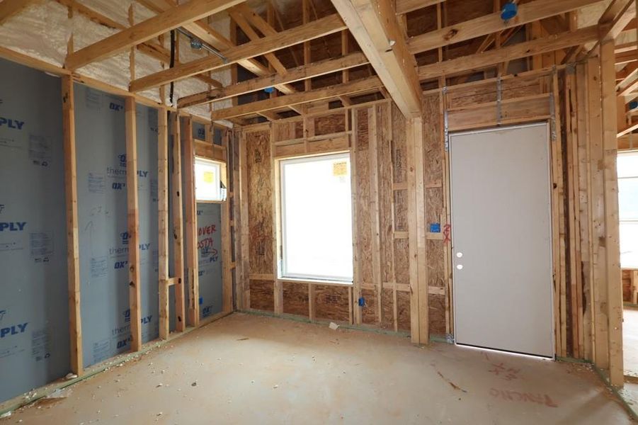 In-progress construction of a new home in Two Step Farm 42', Montgomery, TX (Image 5).