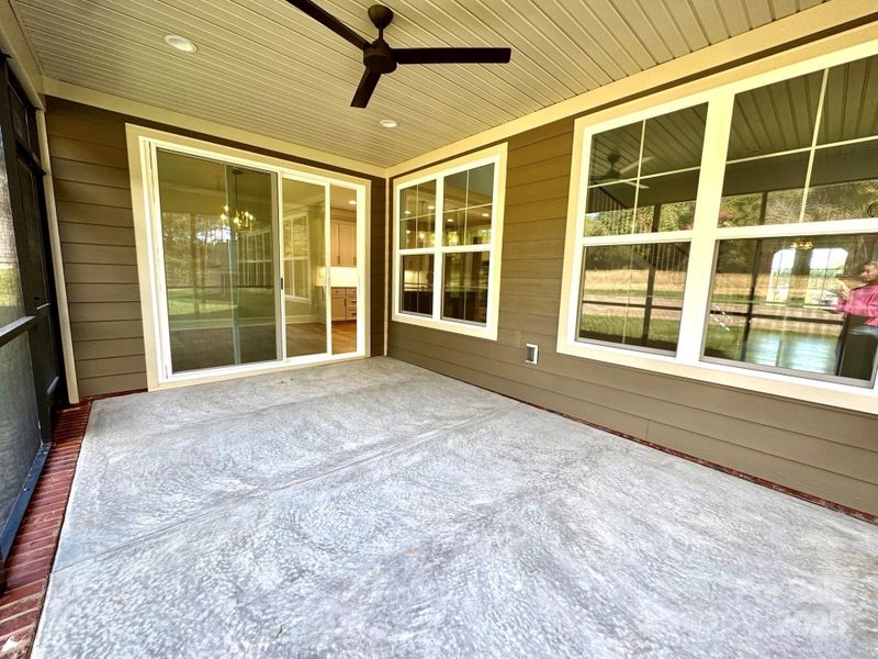 Exterior details and patio area of a home in Saddlehorn, Troutman (Image 1). Exterior details and patio area of a home in Saddlehorn, Troutman (Image 1).