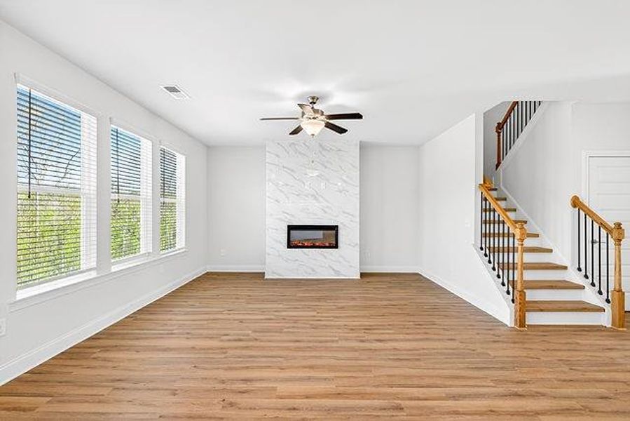 Spacious, unfurnished interior of a new home in Waters Edge, Mansfield (Image 13). Spacious, unfurnished interior of a new home in Waters Edge, Mansfield (Image 13).