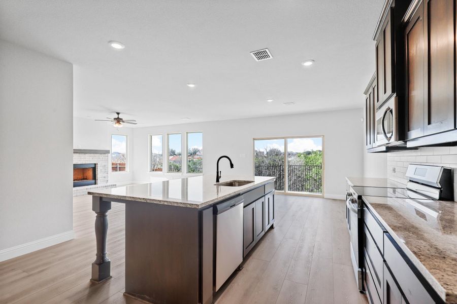 View from Kitchen - Sample Picture of Same Floorplan - Elevation, Finishes and Availability could differ.