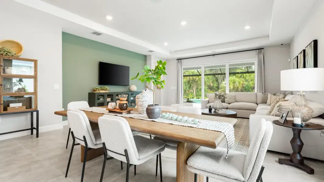 Furnished interior view inside a new home in Hammock at Two Rivers, Zephyrhills (Image 11).