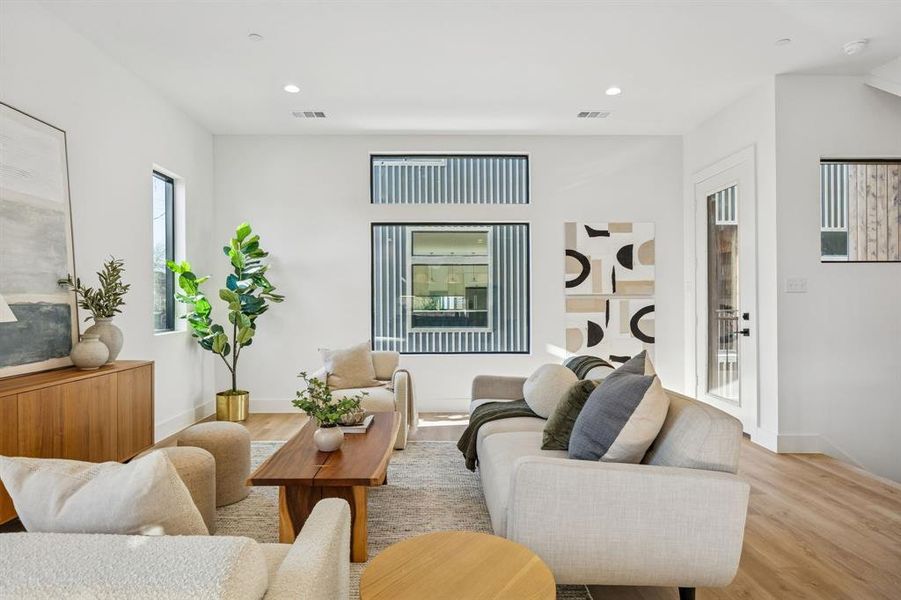 Furnished interior view inside a new home in , Dallas (Image 5).