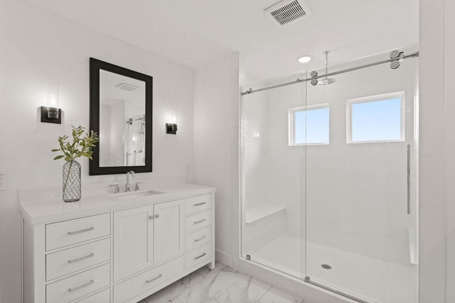 Relaxing primary bath (*Photo not of actual home and used for illustration purposes only.)