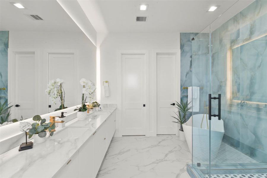 Furnished interior view inside a new home in , Houston (Image 37). Furnished interior view inside a new home in , Houston (Image 37).