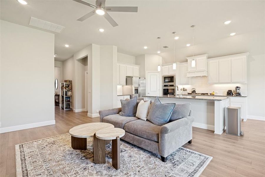 Furnished interior view inside a new home in Parks of Aledo, Aledo (Image 8). Furnished interior view inside a new home in Parks of Aledo, Aledo (Image 8).