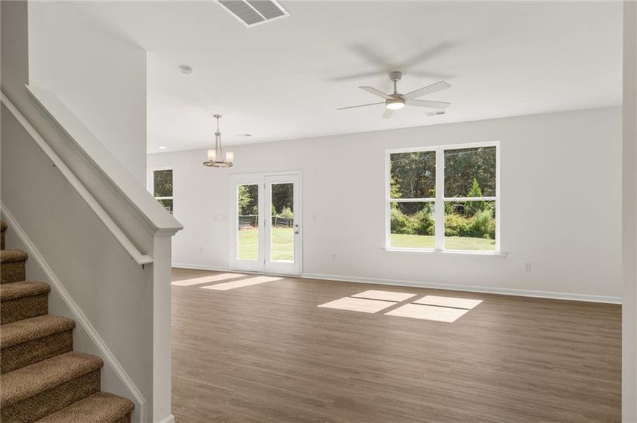 Spacious, unfurnished interior of a new home in The Brooke at Rivertown, South Fulton (Image 19).