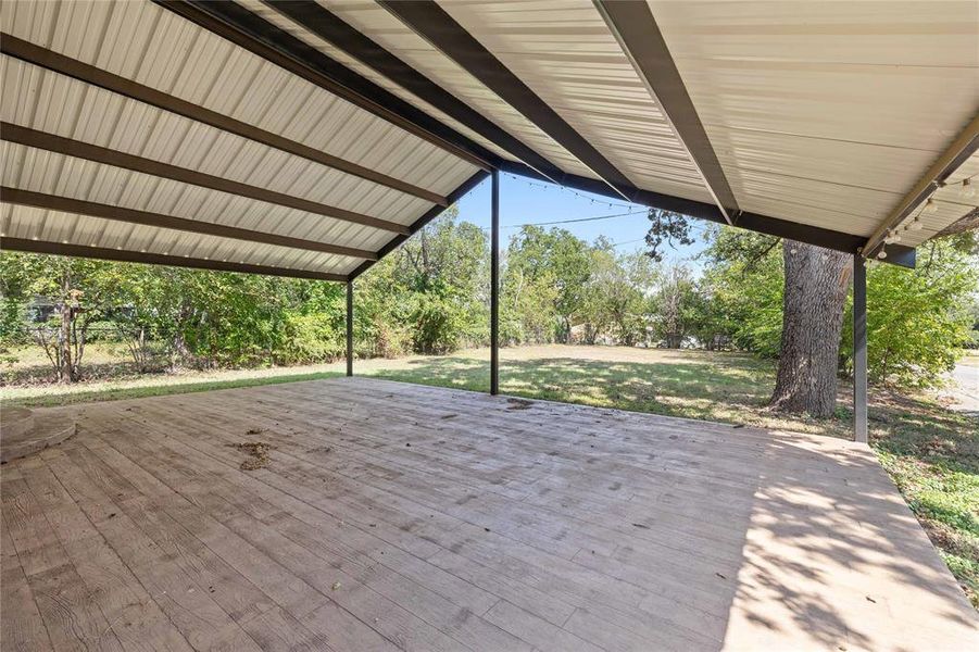 Exterior details and patio area of a home in , Brownwood (Image 2). Exterior details and patio area of a home in , Brownwood (Image 2).
