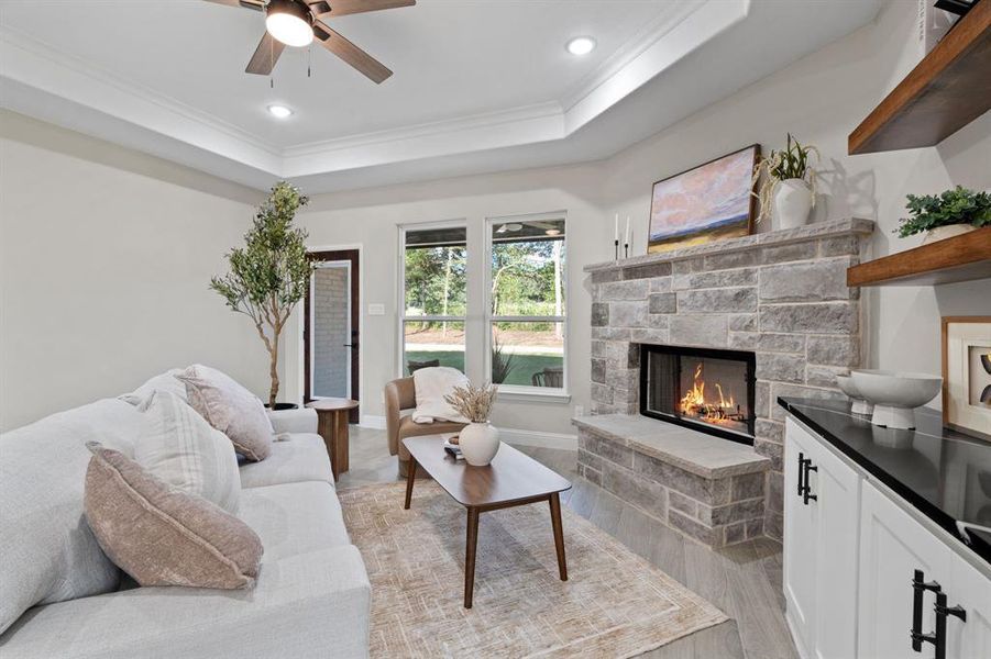 Furnished interior view inside a new home in , Gainesville (Image 9). Furnished interior view inside a new home in , Gainesville (Image 9).