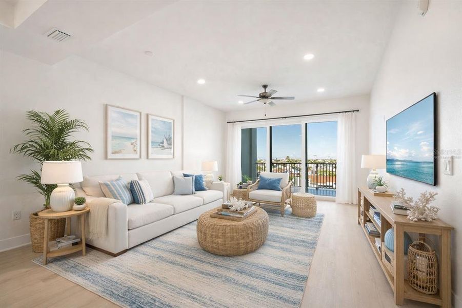 Furnished interior view inside a new home in , Madeira Beach (Image 15).