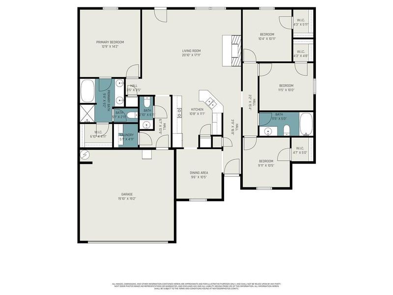 2D floor plan layout of this home in , Winterville, GA (Image 5).
