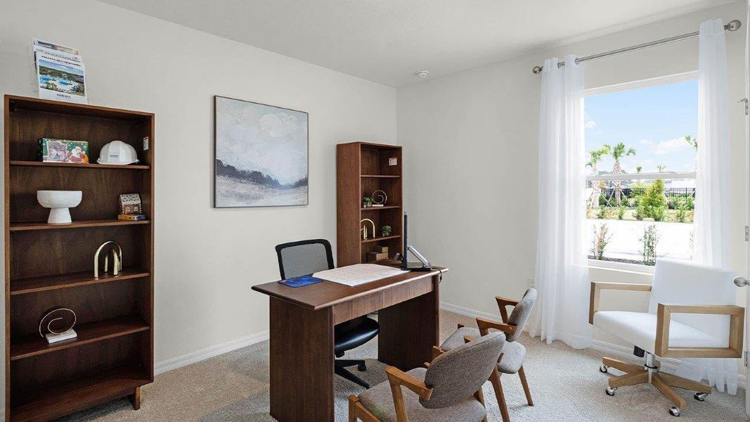 Representative furnished interior of a home built from the Lakeside by D.R. Horton in Lake Deer Estates, Poinciana (Image 27).