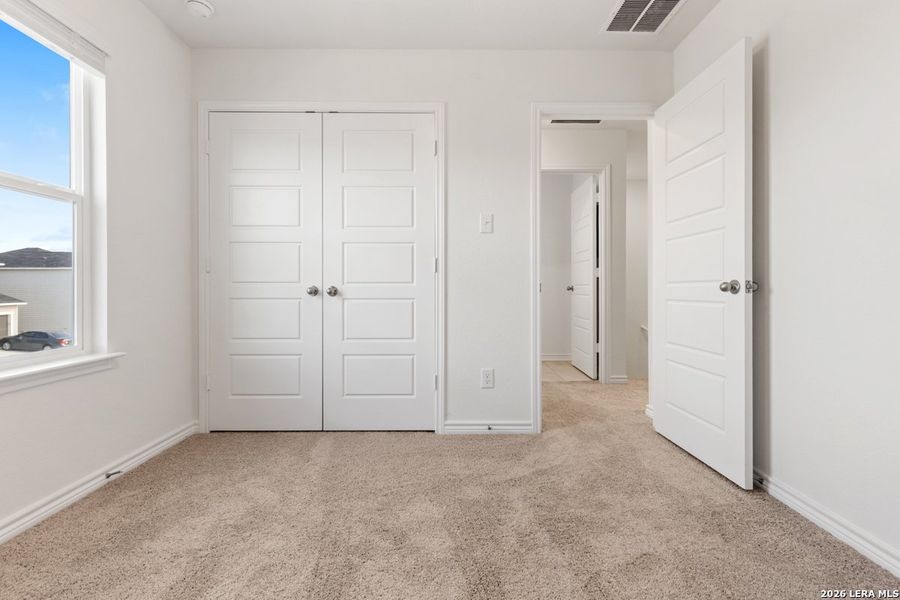 Spacious, unfurnished interior of a new home in Preserve at Culebra - Villa Collection, San Antonio (Image 15). Spacious, unfurnished interior of a new home in Preserve at Culebra - Villa Collection, San Antonio (Image 15).