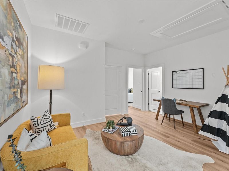 Furnished interior view inside a new home in , Houston (Image 18). Furnished interior view inside a new home in , Houston (Image 18).