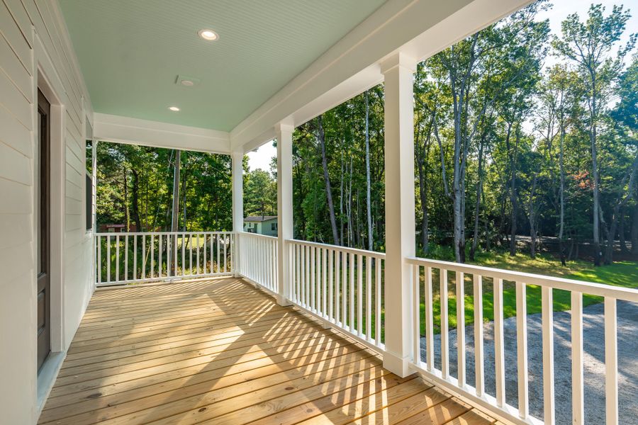 Exterior details and patio area of a home in , Johns Island (Image 27).