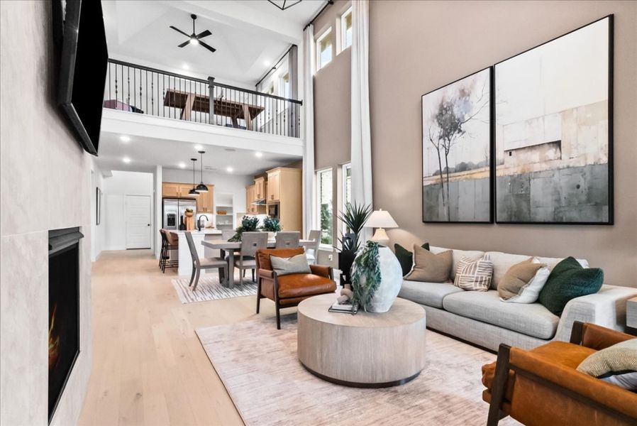 Furnished interior view inside a new home in The Reserve at Spiritas Ranch, Little Elm (Image 7).