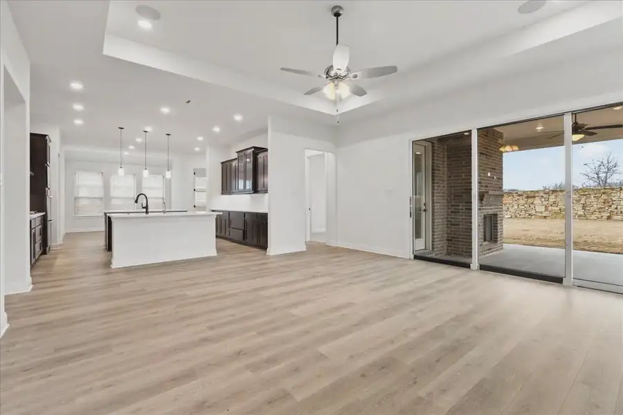 Representative unfurnished interior of a home built from the Springport by Chesmar Homes in Canyon Falls, Argyle (Image 18).