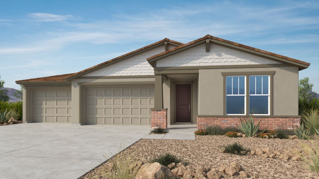 Representative exterior photo of a completed home built from the Beacon by Taylor Morrison in Combs Ranch Journey Collection, San Tan Valley, AZ (Image 2).