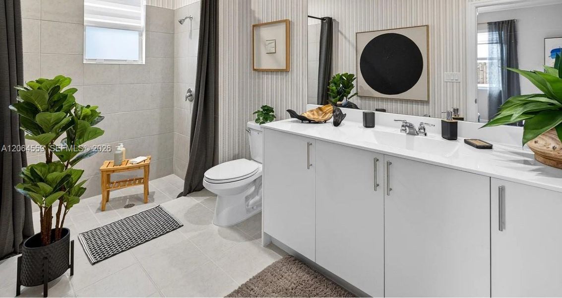 Furnished interior view inside a new home in Acacia Groves, Miami (Image 4).
