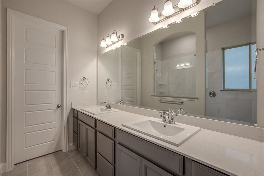 Beazer Homes Treeline Meridian Floorplan. This is not a photo of the actual home, but is a photo of the Meridian floorplan.