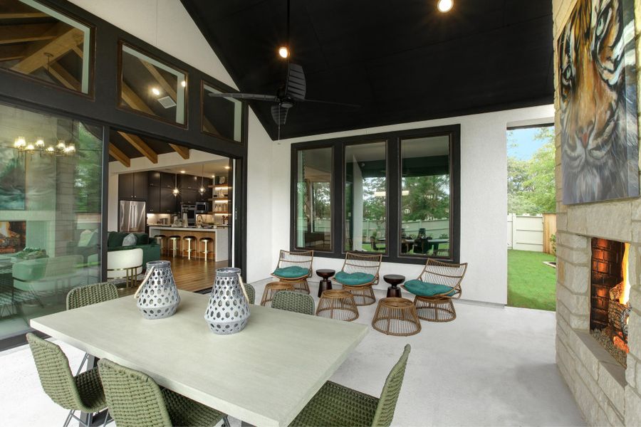 The Brookdale II Outdoor Living Area