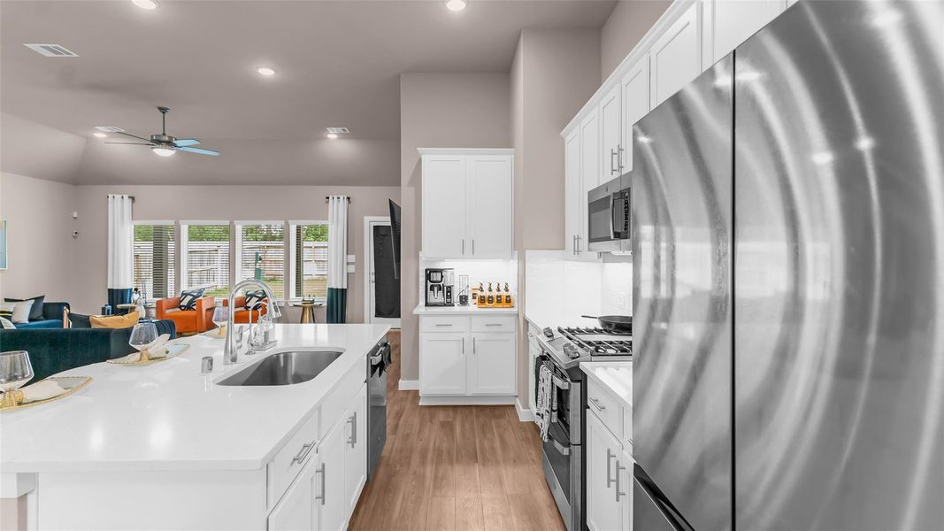 Furnished interior view inside a new home in , Willis (Image 40).