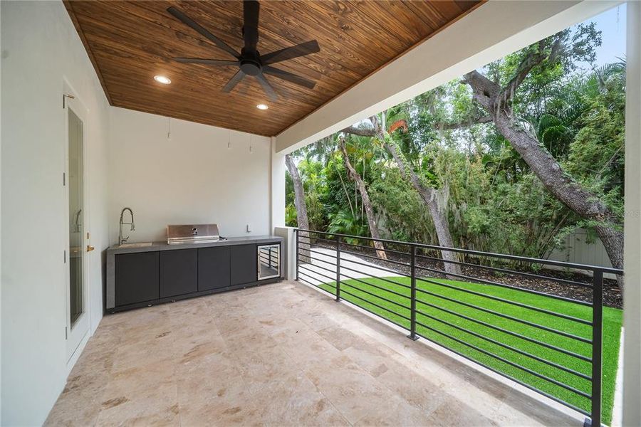 Exterior details and patio area of a home in , Sarasota (Image 47).