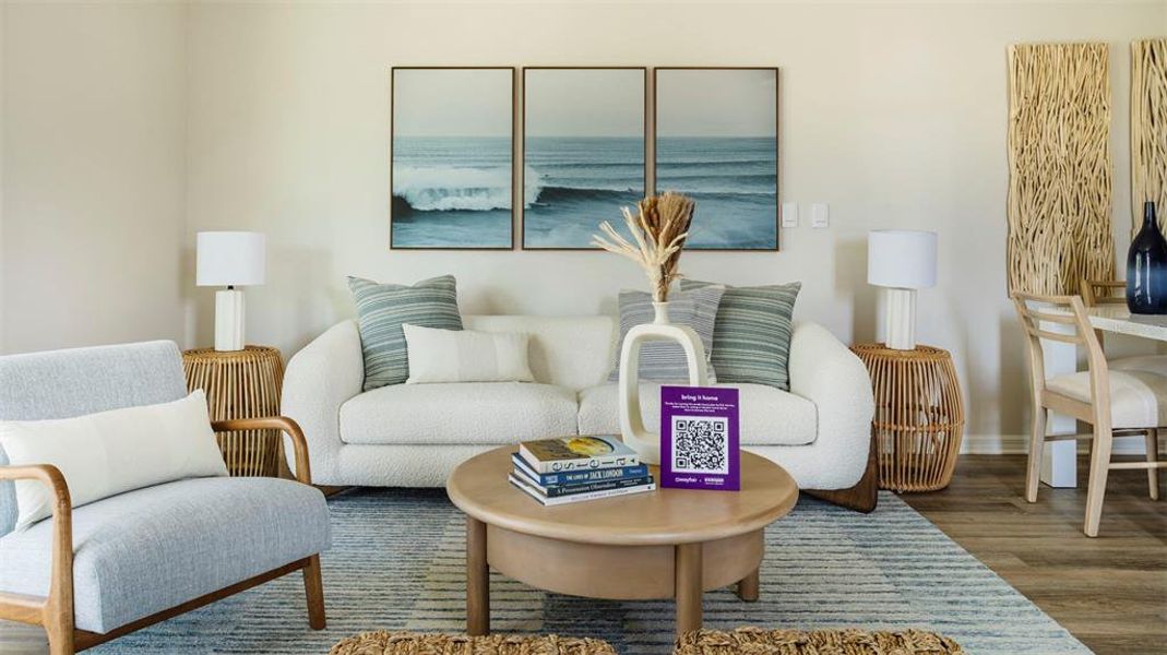 Furnished interior view inside a new home in The Gardens at Bay Street, Sarasota (Image 12).