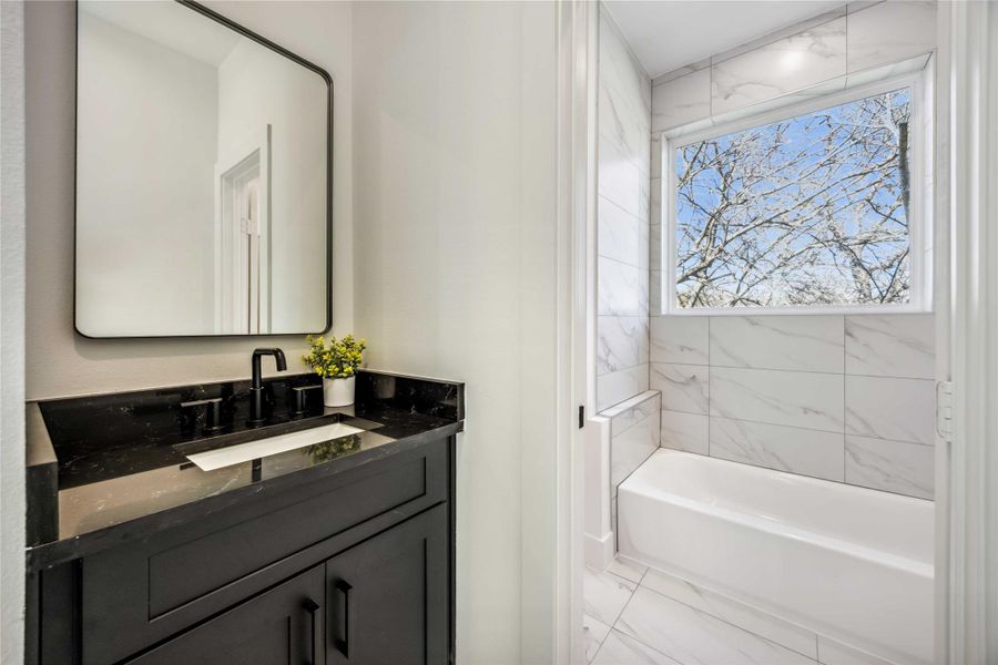 Furnished interior view inside a new home in , Houston (Image 27).