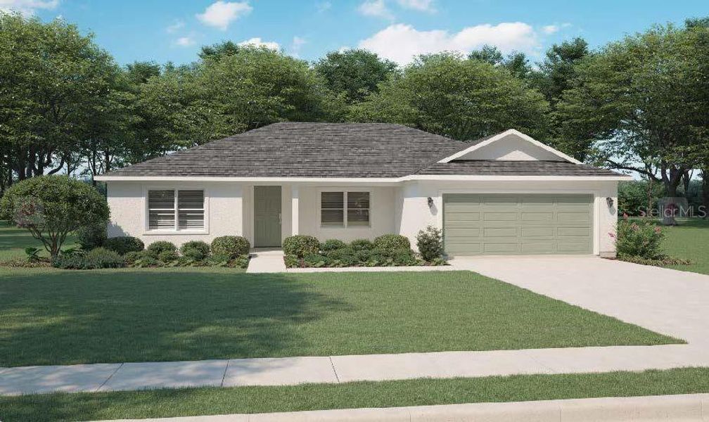 Front exterior of a new home in , Sebring, FL, highlighting curb appeal (Image 1). Front exterior of a new home in , Sebring, FL, highlighting curb appeal (Image 1).