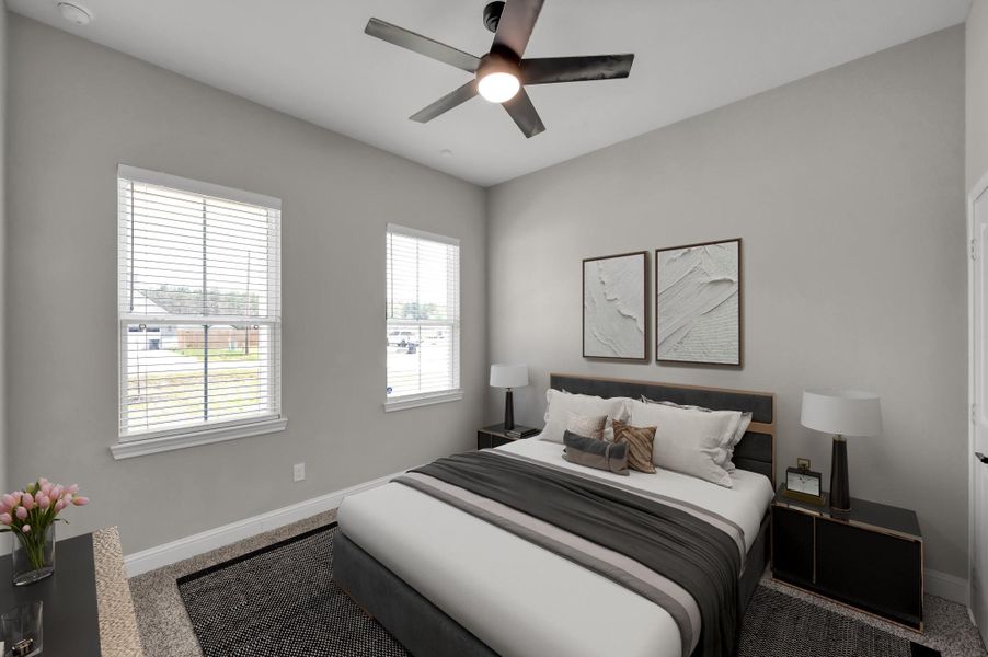 Furnished interior view inside a new home in Spring Branch Crossing, Conroe (Image 5).