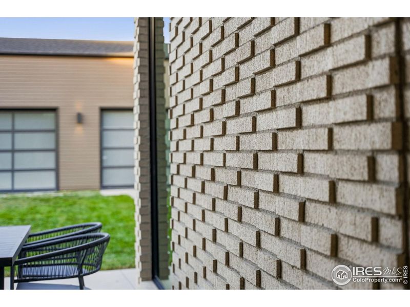 Textured Face Stacked Brick