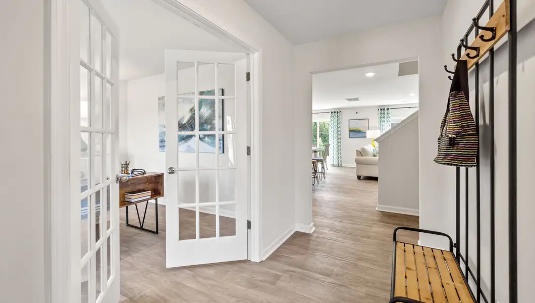 Representative furnished interior of a home built from the Hayden by D.R. Horton in Lakestone, Woodruff (Image 5).