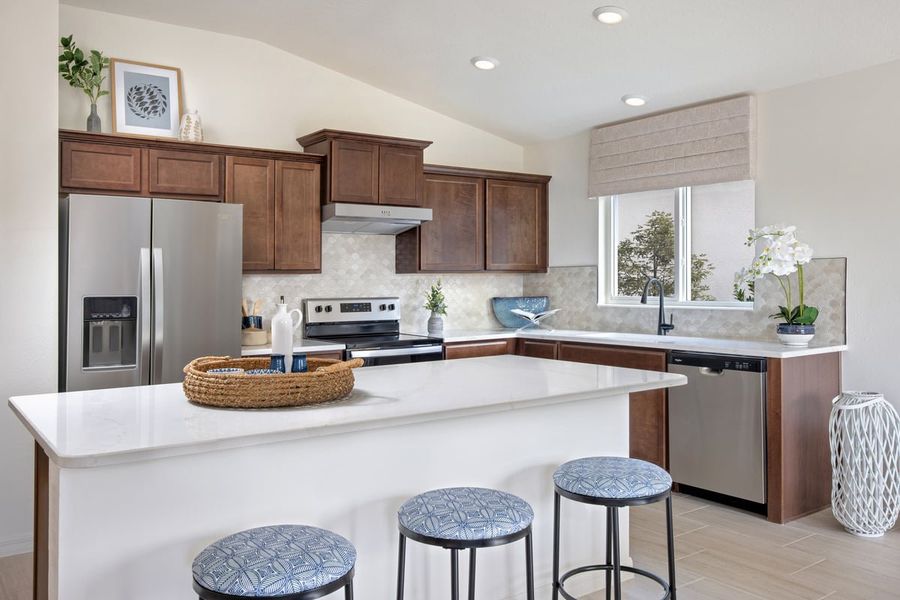 Furnished interior view inside a new home in Riverstone, Land O' Lakes (Image 7). Furnished interior view inside a new home in Riverstone, Land O' Lakes (Image 7).
