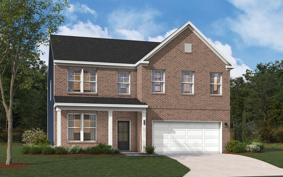 Representative exterior photo of a completed home built from the The Kershaw by Stanley Martin Homes in Riverside Ridge, Lawrenceville, GA (Image 72).