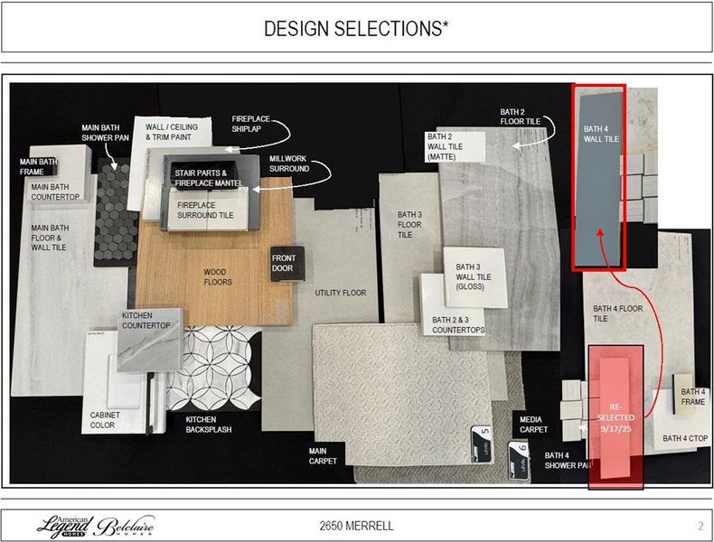 Representative photo of design selections for 2650 Merrell Court