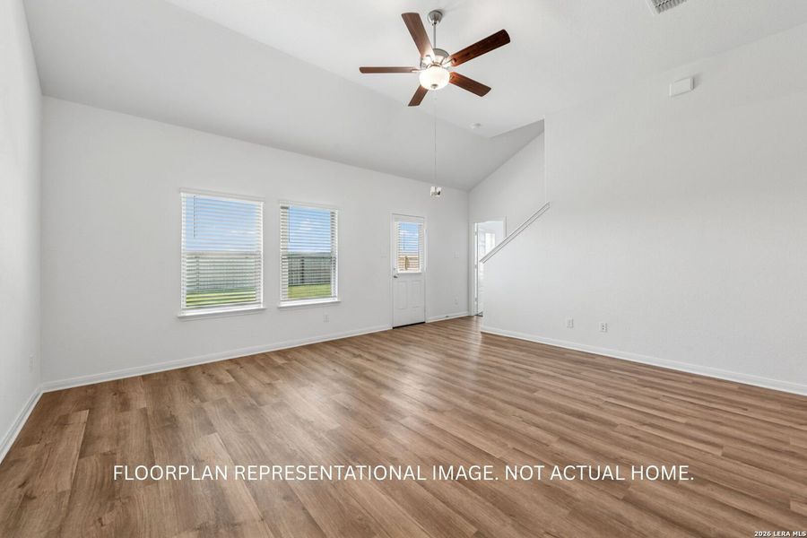 Spacious, unfurnished interior of a new home in Mesquite Ridge, San Antonio (Image 22).