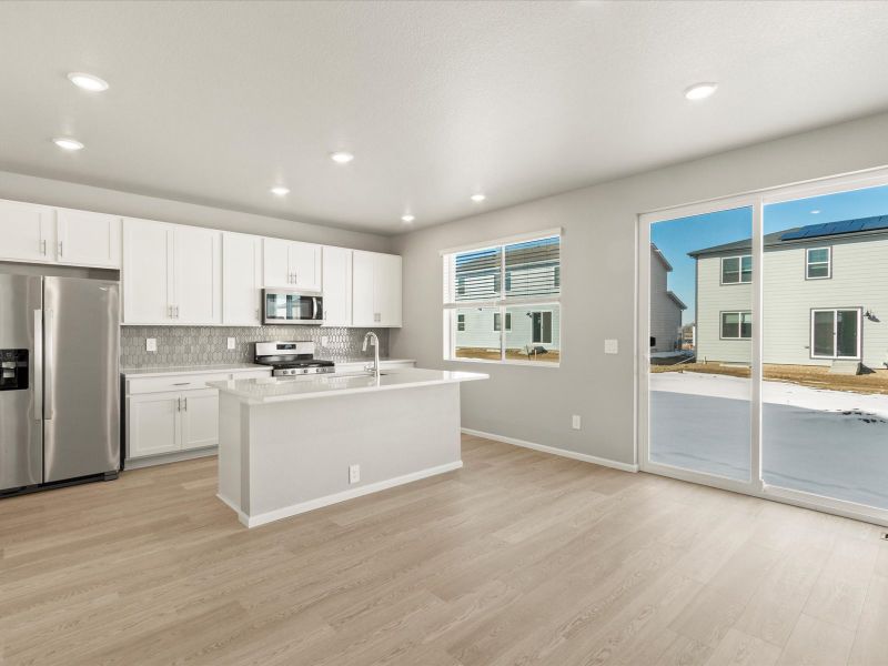 The Sloan floorplan interior image taken at a Meritage Homes community in Windsor, CO.