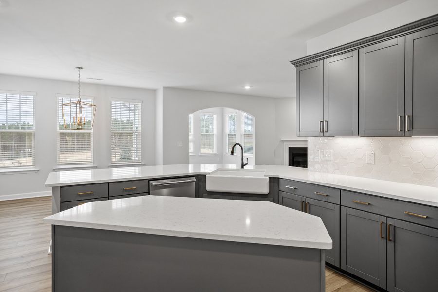 Furnished interior view inside a new home in Sweetbrier, Durham (Image 8).