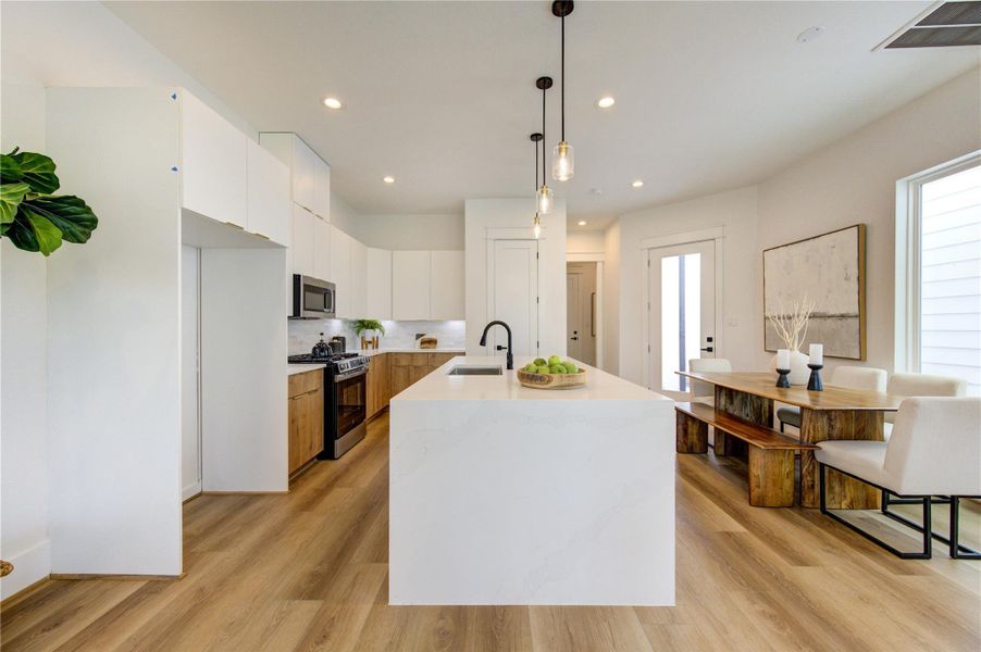 Furnished interior view inside a new home in , Houston (Image 27).