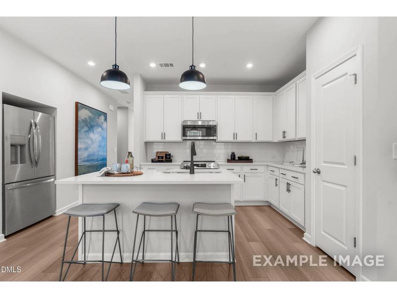 Furnished interior view inside a new home in Townes at North Main, Lillington (Image 3).
